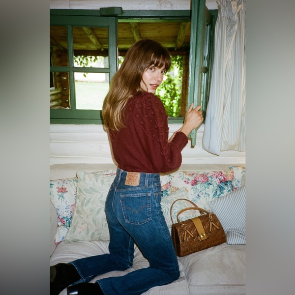 Vintage Levi's High Waist Wedgie Fit  Orange Tab Denim - Picture 7 of 9